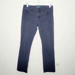LRL‎ Lauren Jeans Co Boyfriend Fit Black Jeans Size 2P Petite